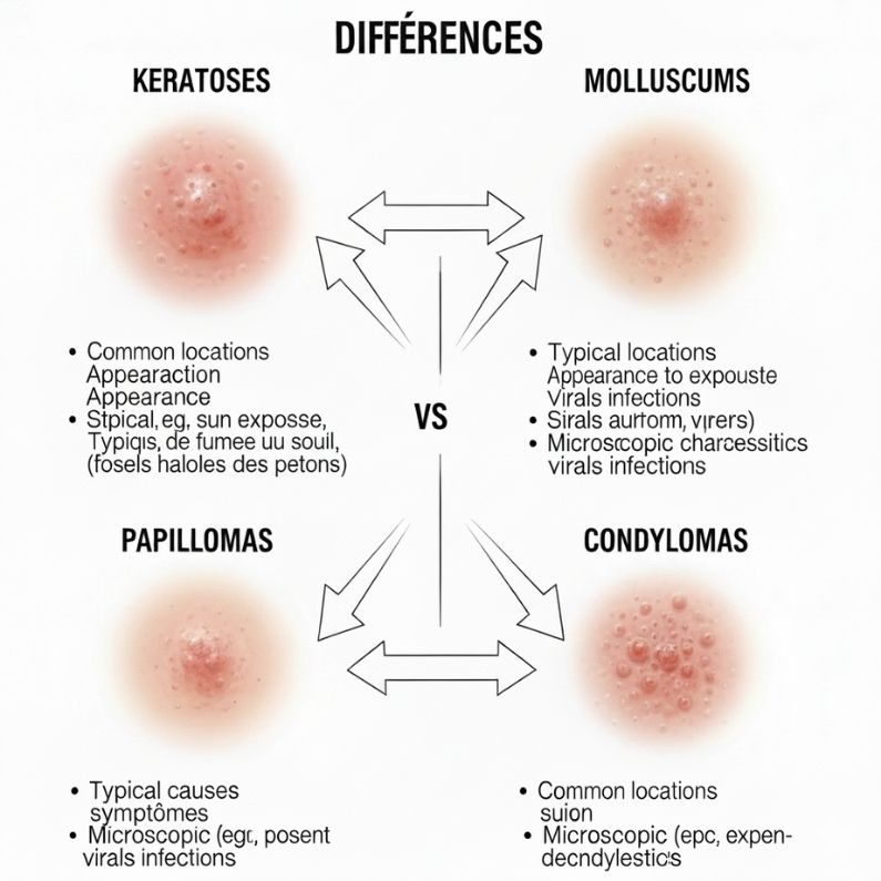 Diagnostics differentiels condylome Gianfermi