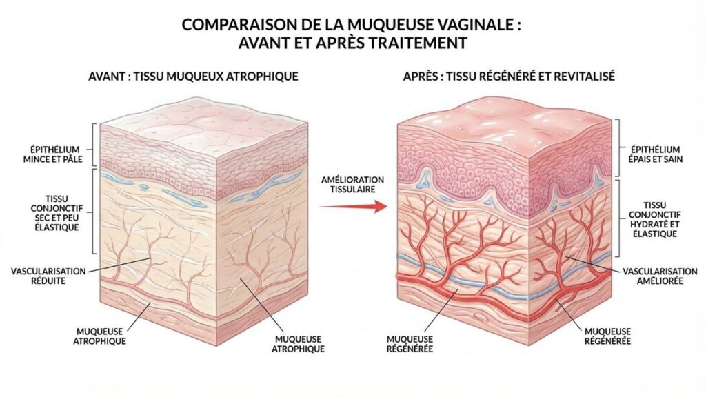 avant après traitement vaginal laser CO2